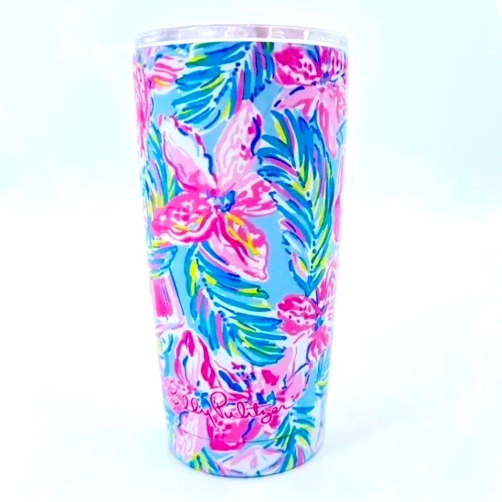 NWT Lilly Pulitzer 20 oz Insulated Travel Tumbler colorful. 20oz.